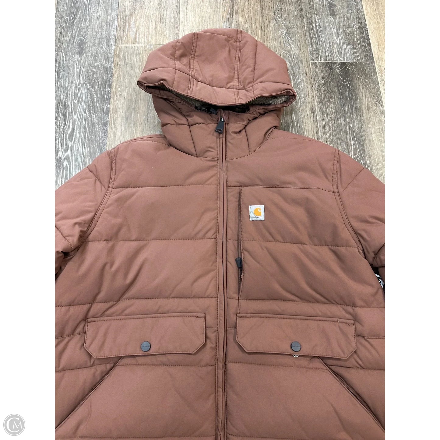 Coat Parka By Carhartt In Pink, Size: L