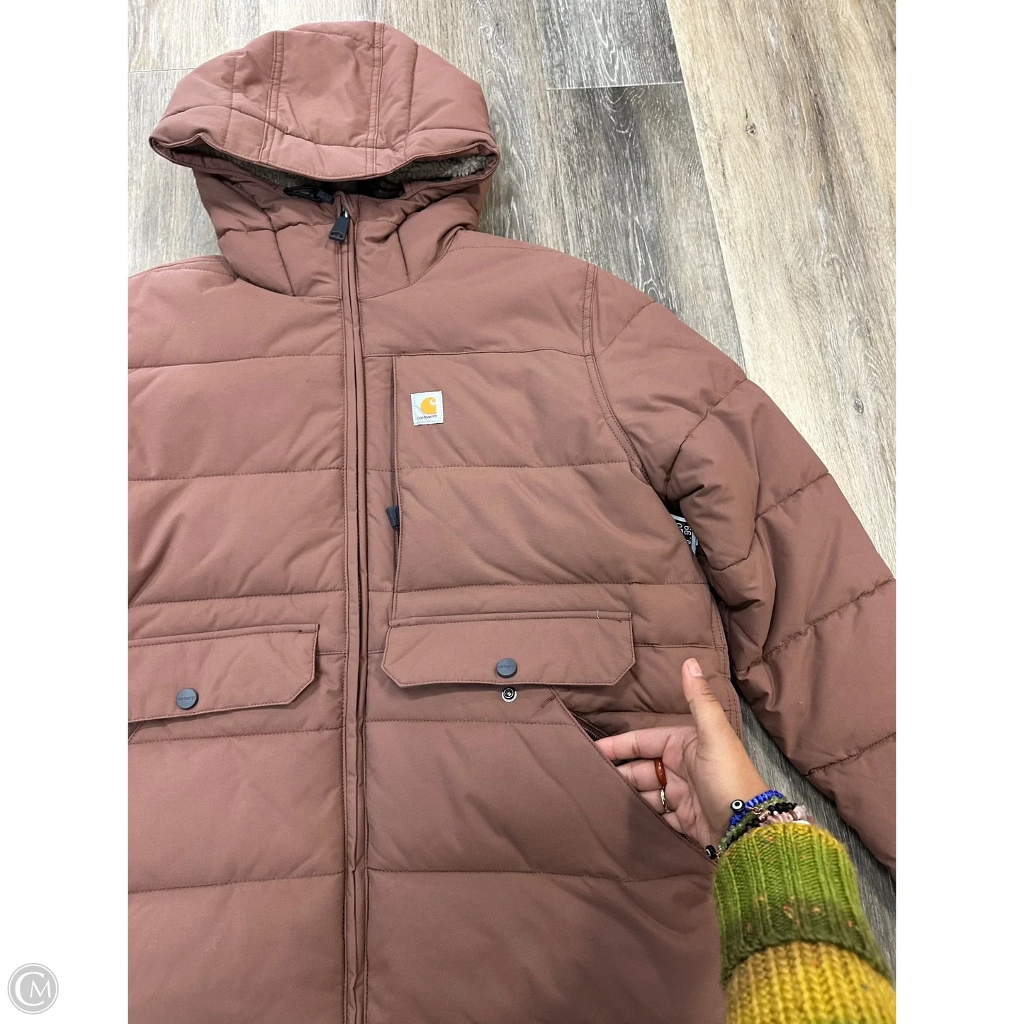 Coat Parka By Carhartt In Pink, Size: L