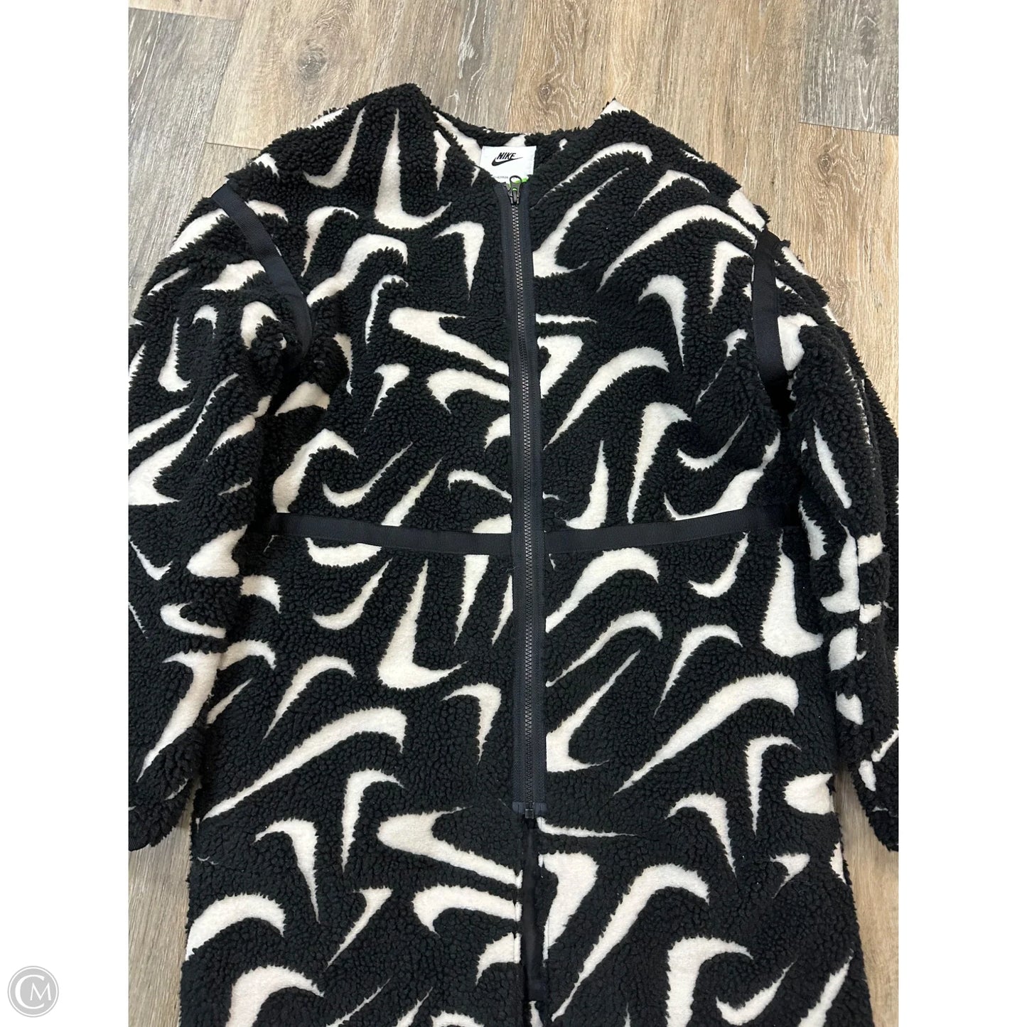 Jacket Faux Fur & Sherpa By Nike Apparel In Black, Size: Xs