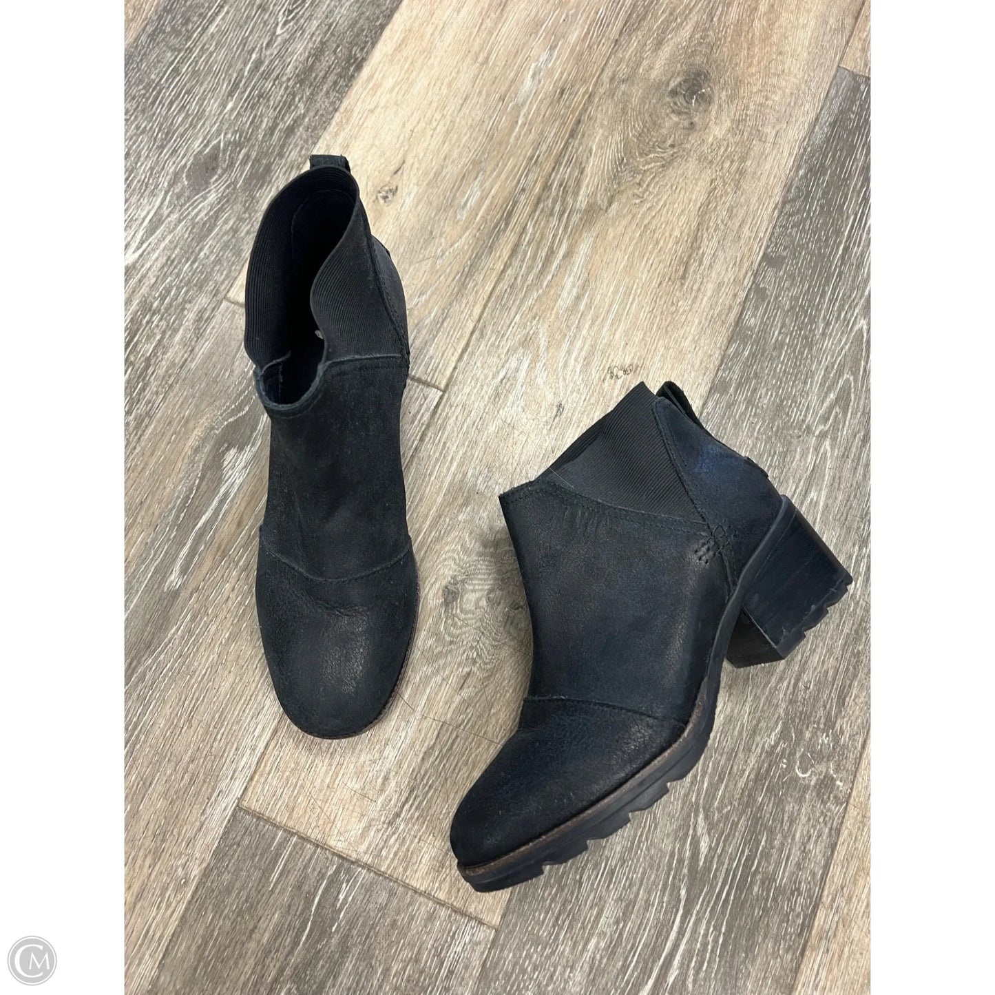 Boots Ankle Heels By Sorel In Black, Size: 8