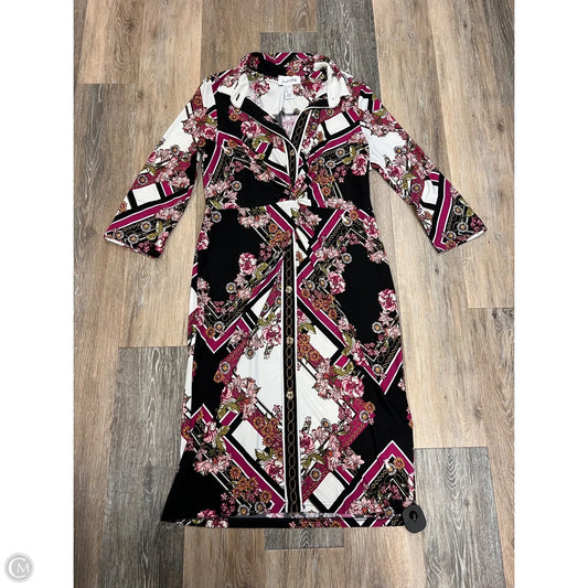 Dress Party Midi By Joseph Ribkoff In Floral Print, Size: 12