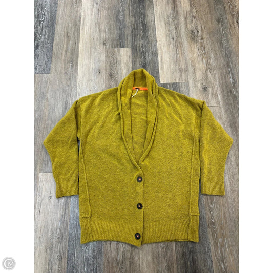 Sweater Cardigan By Free People In Yellow, Size: S