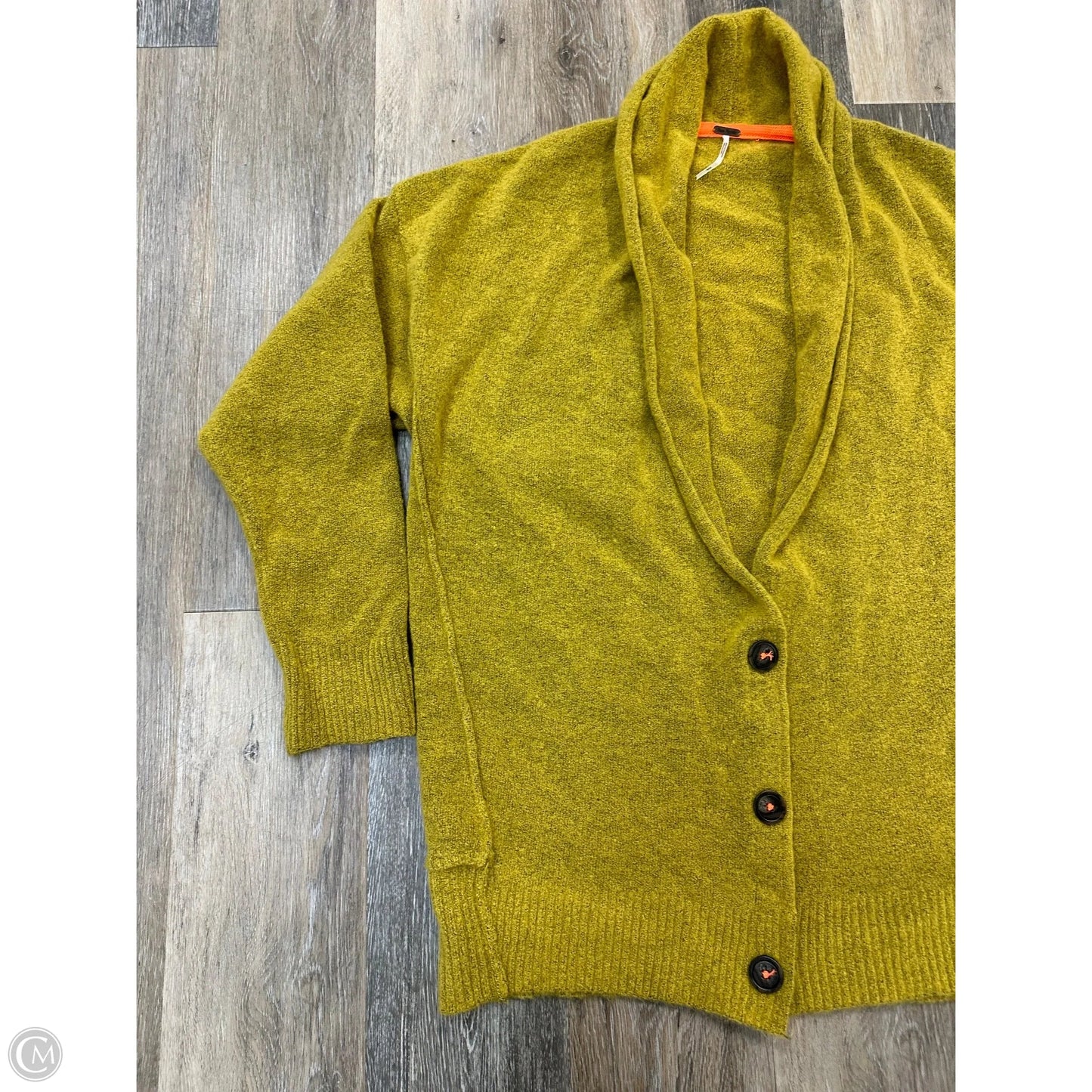 Sweater Cardigan By Free People In Yellow, Size: S