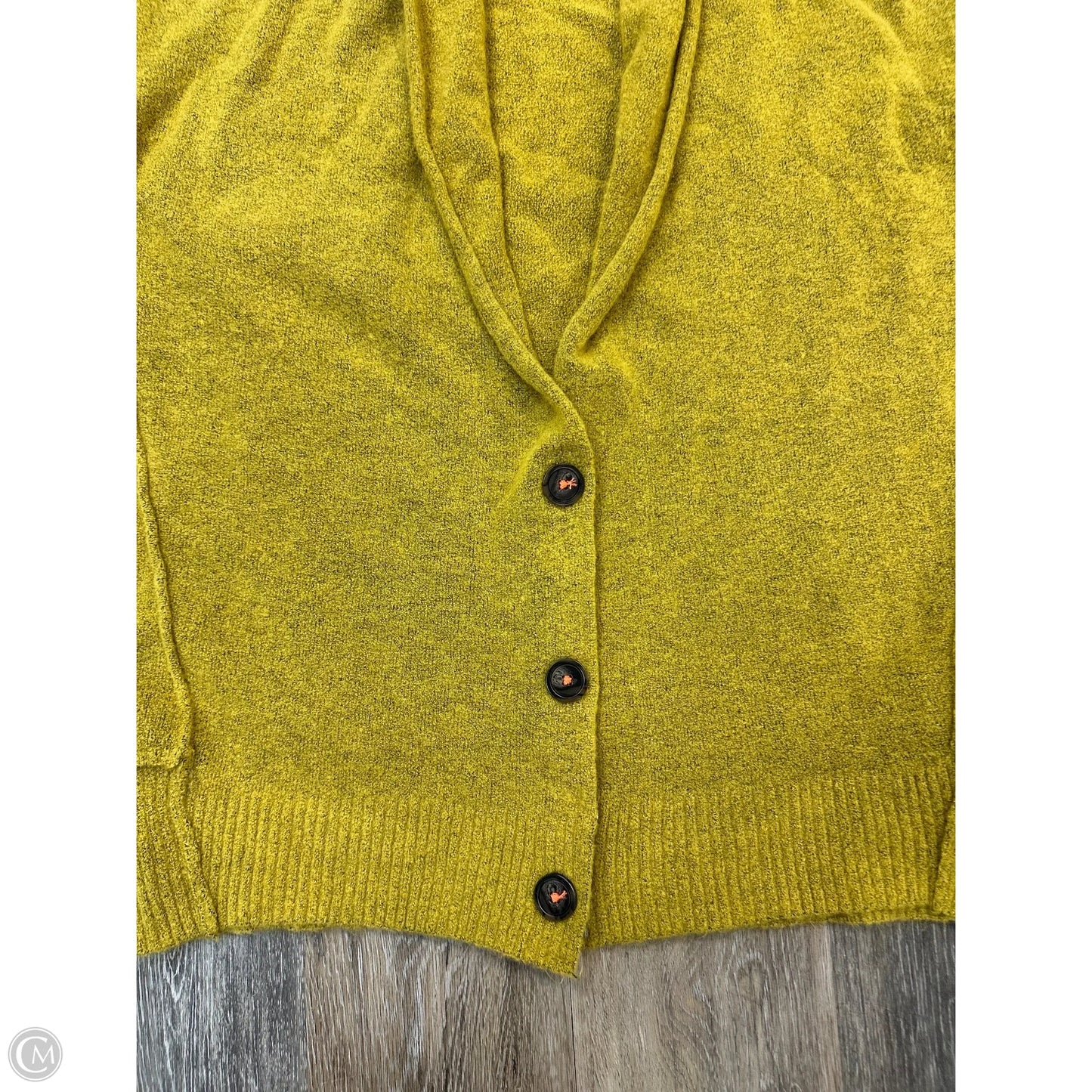 Sweater Cardigan By Free People In Yellow, Size: S
