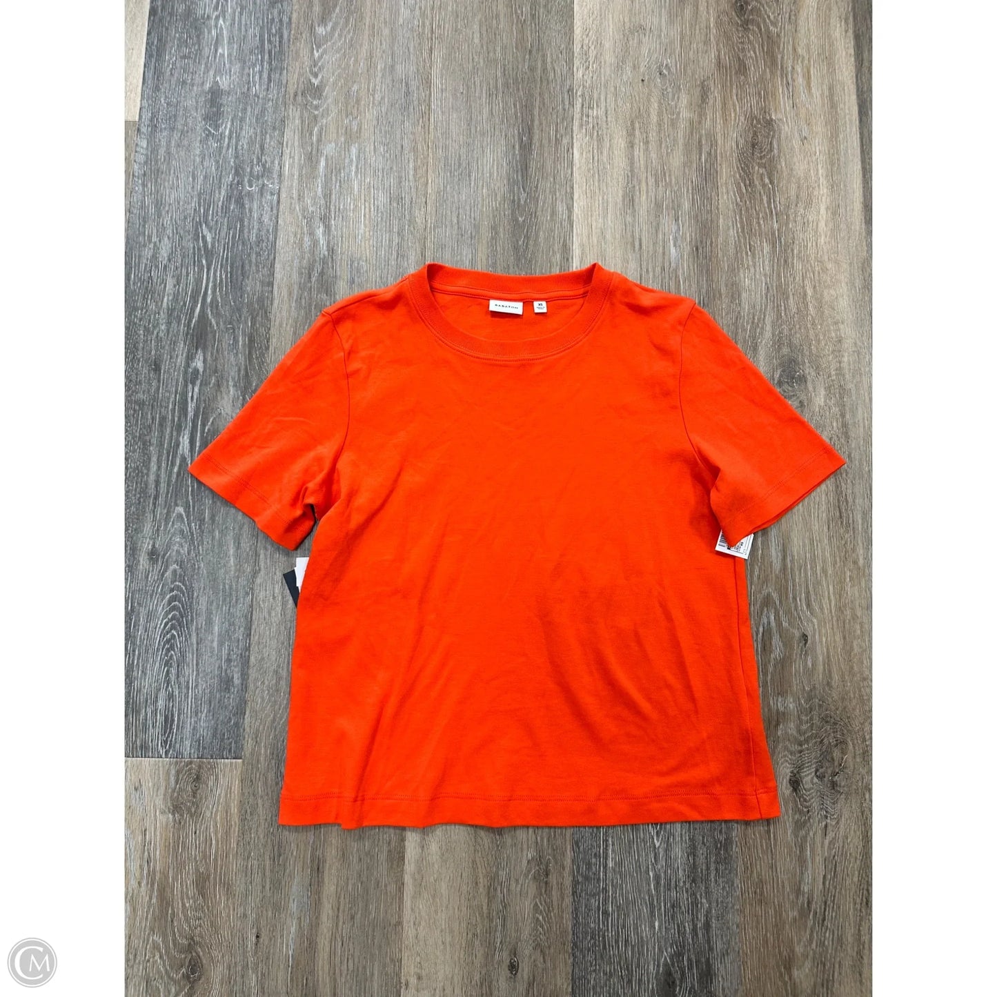 Top Short Sleeve By Babaton In Orange, Size: Xs