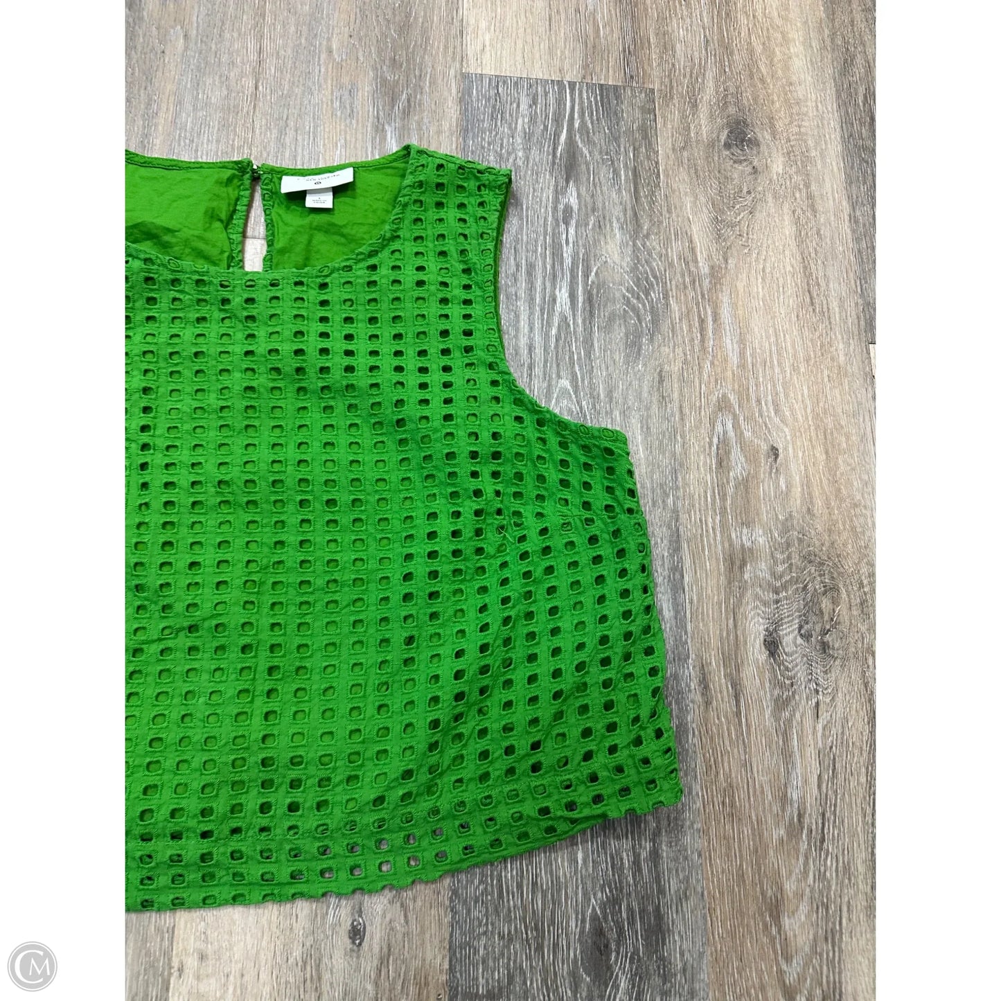 Tank Top Designer By Kate Spade In Green, Size: L