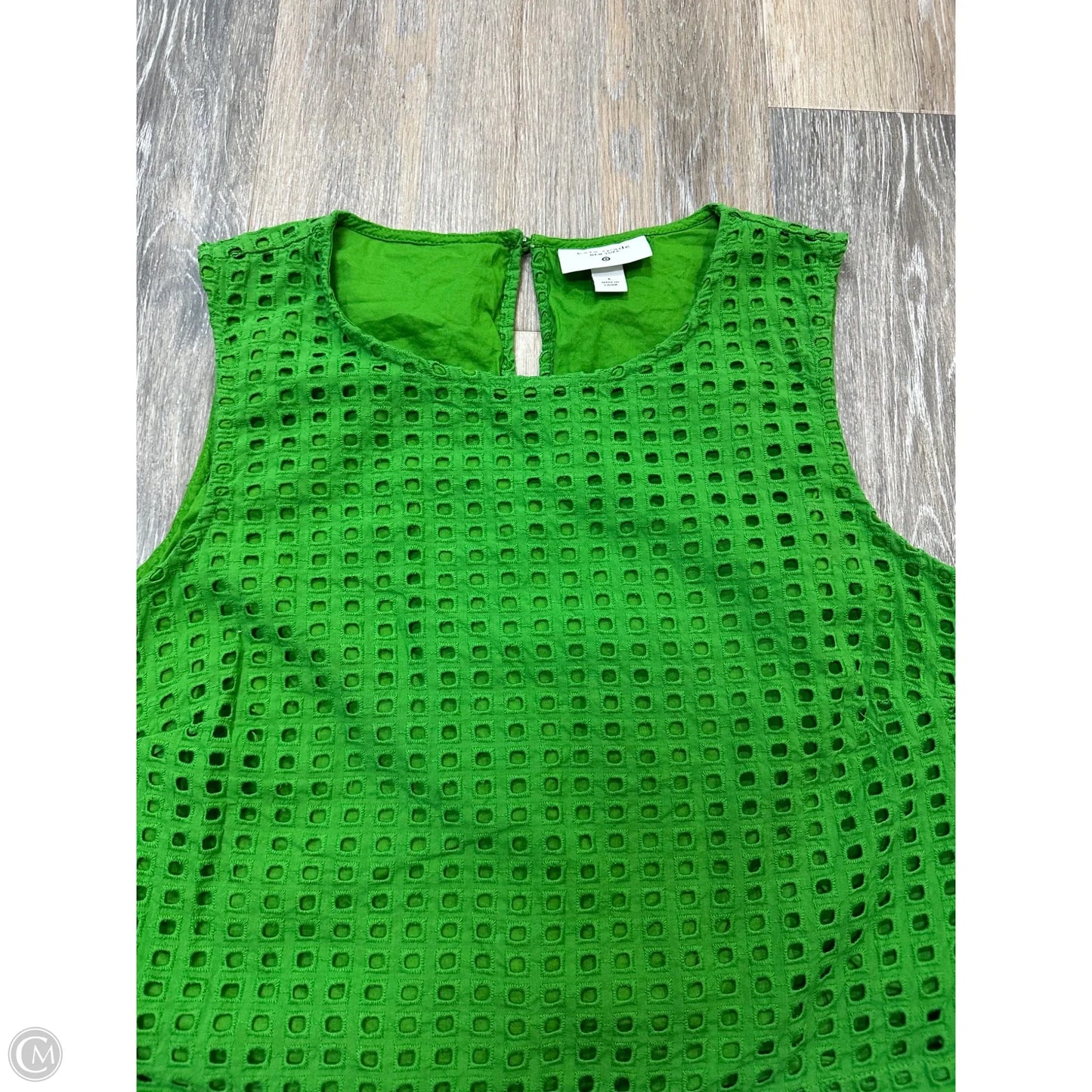 Tank Top Designer By Kate Spade In Green, Size: L