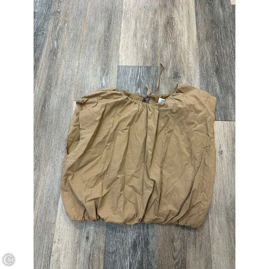 Top Sleeveless By Gilli In Tan, Size: L