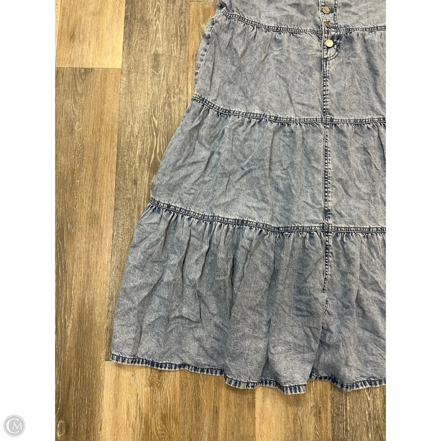 Skirt Maxi By Maurices In Blue Denim, Size: 12