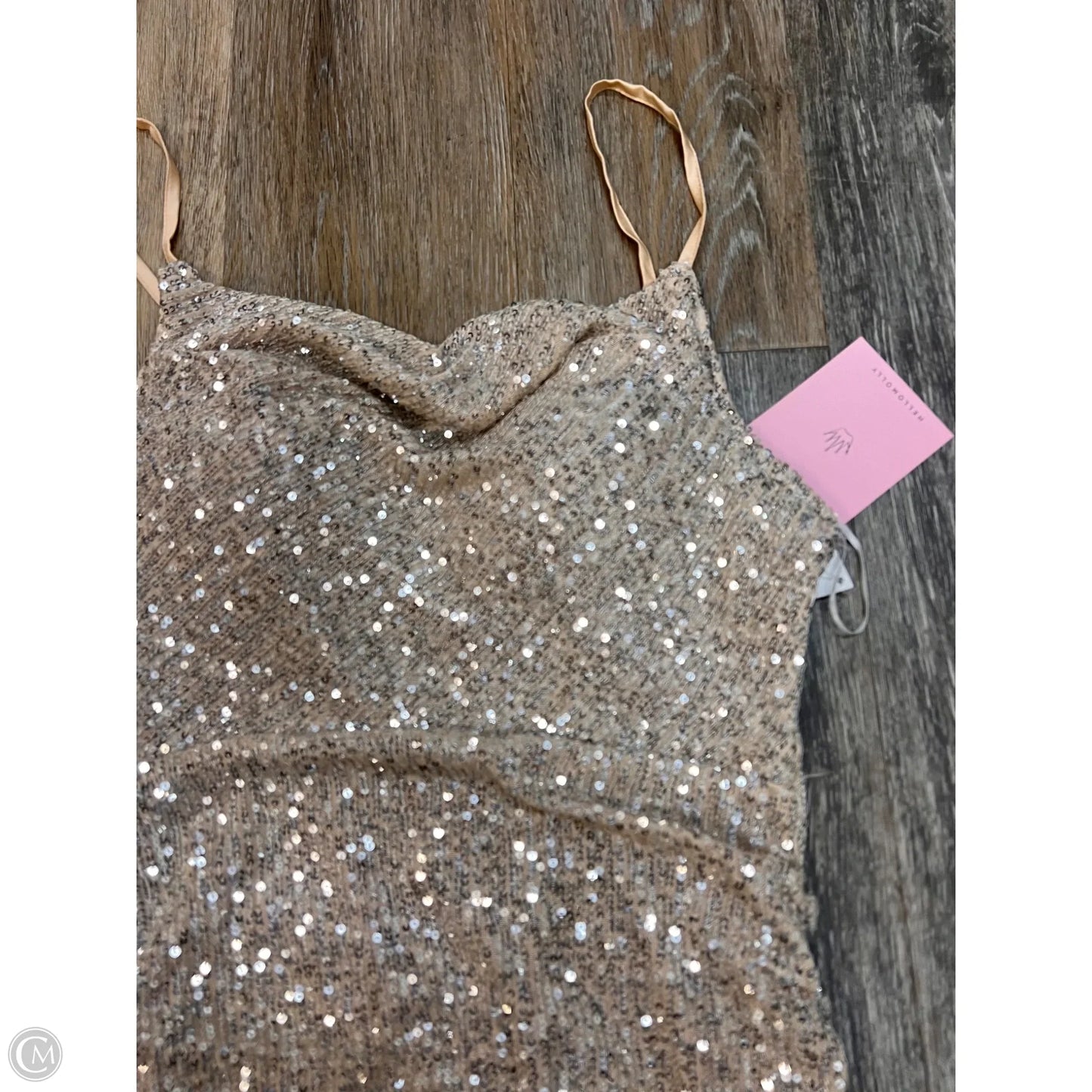 -Dress Party Short By Hello Molly In Gold, Size: 8