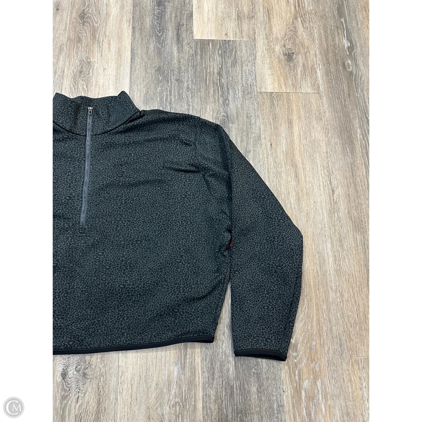 Athletic Top Long Sleeve Collar By Lululemon In Black, Size: 4