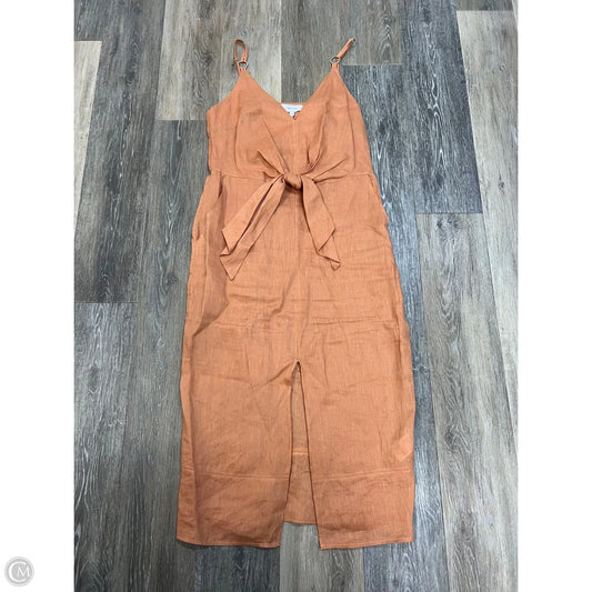 Dress Casual Midi By Reiss In Orange, Size: 6