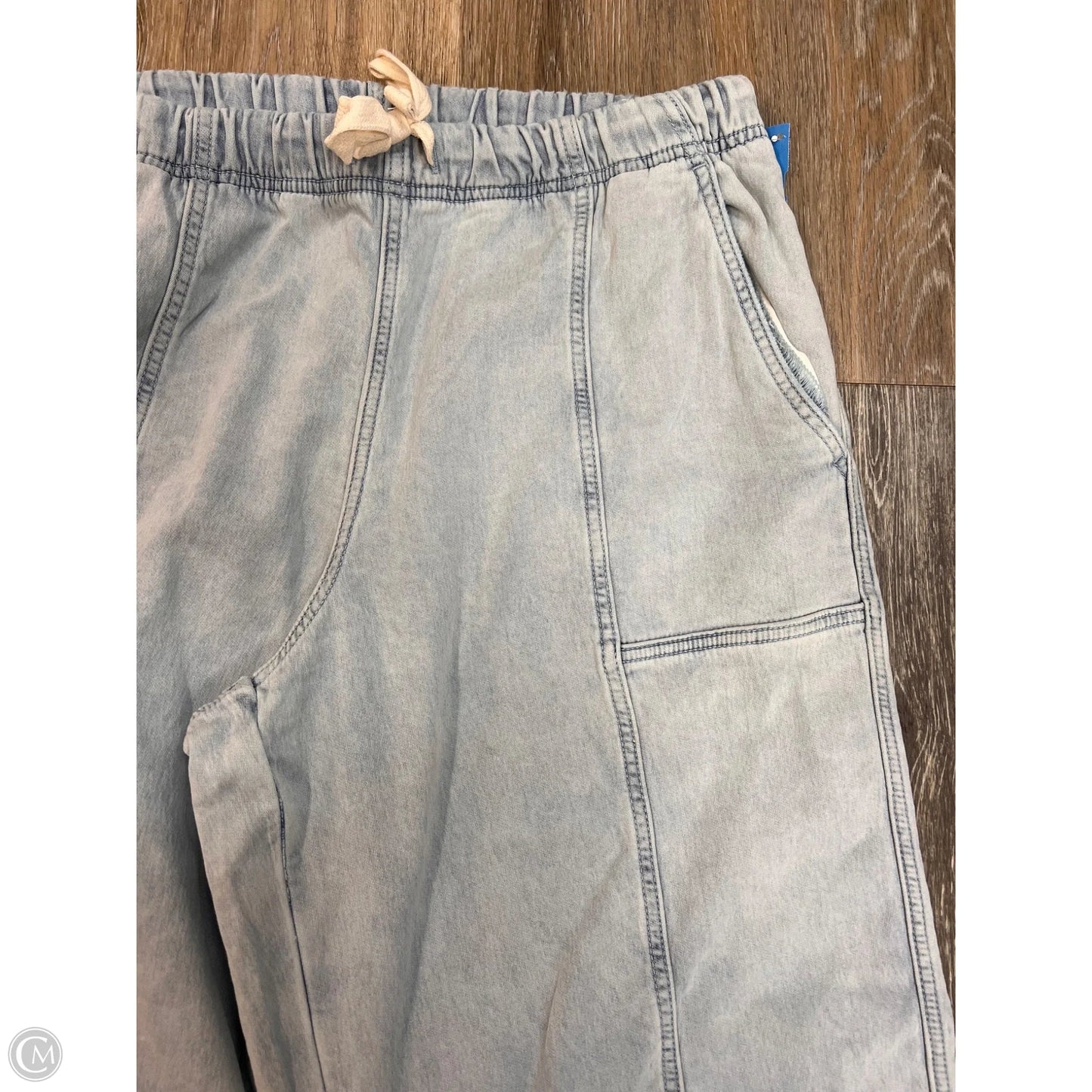 -Pants Wide Leg By Aerie In Blue, Size: L