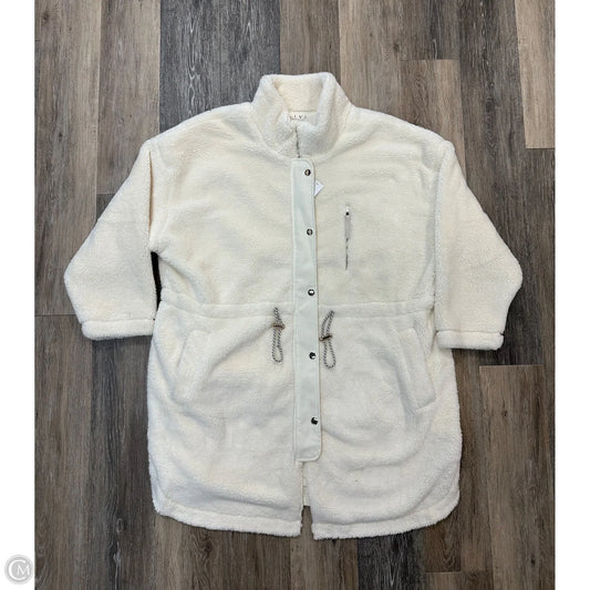 Jacket Faux Fur & Sherpa By Livi Active In Cream, Size: 3x