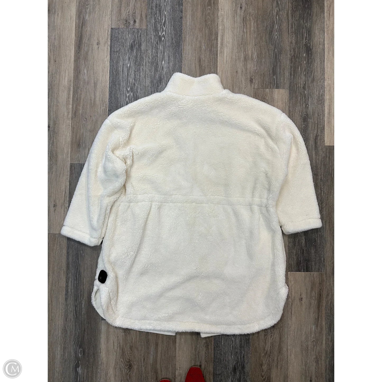 Jacket Faux Fur & Sherpa By Livi Active In Cream, Size: 3x