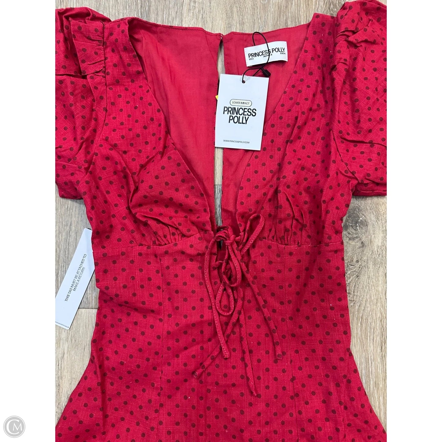 Dress Party Short By Princess Polly In Red, Size: 0