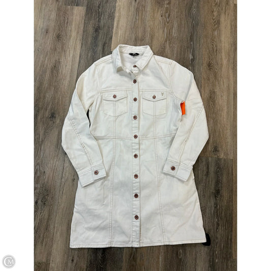 Dress Designer By Frye In White Denim, Size: M