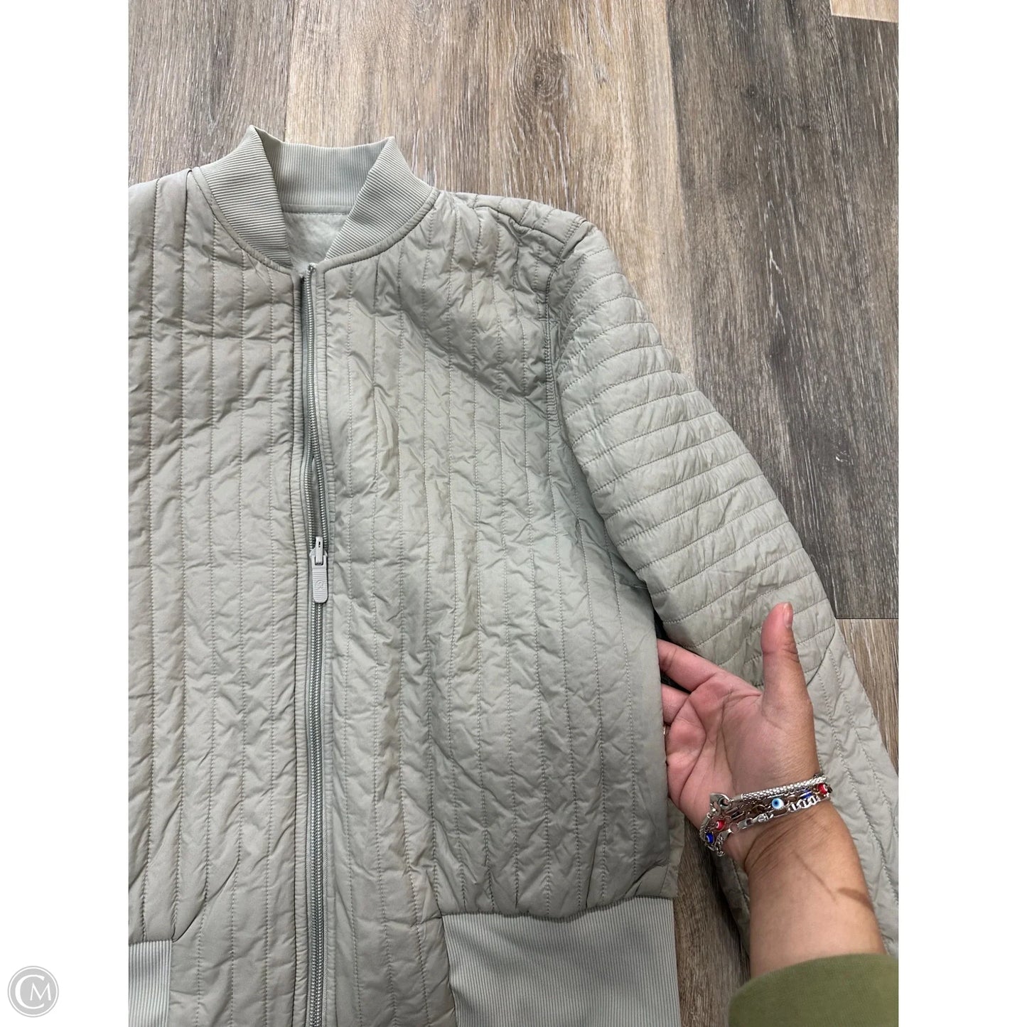 Athletic Jacket By Lululemon In Green, Size: 6