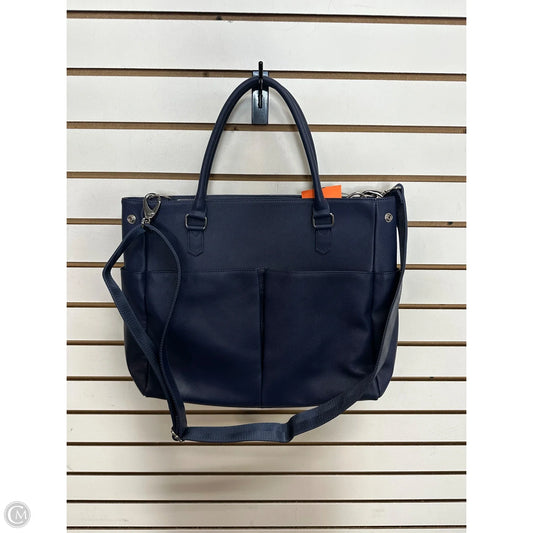 Handbag Leather By Levenger, Size: Large