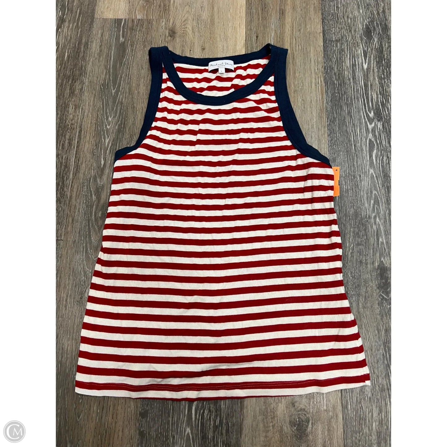 Tank Top By Michael Stars In Striped Pattern, Size: L