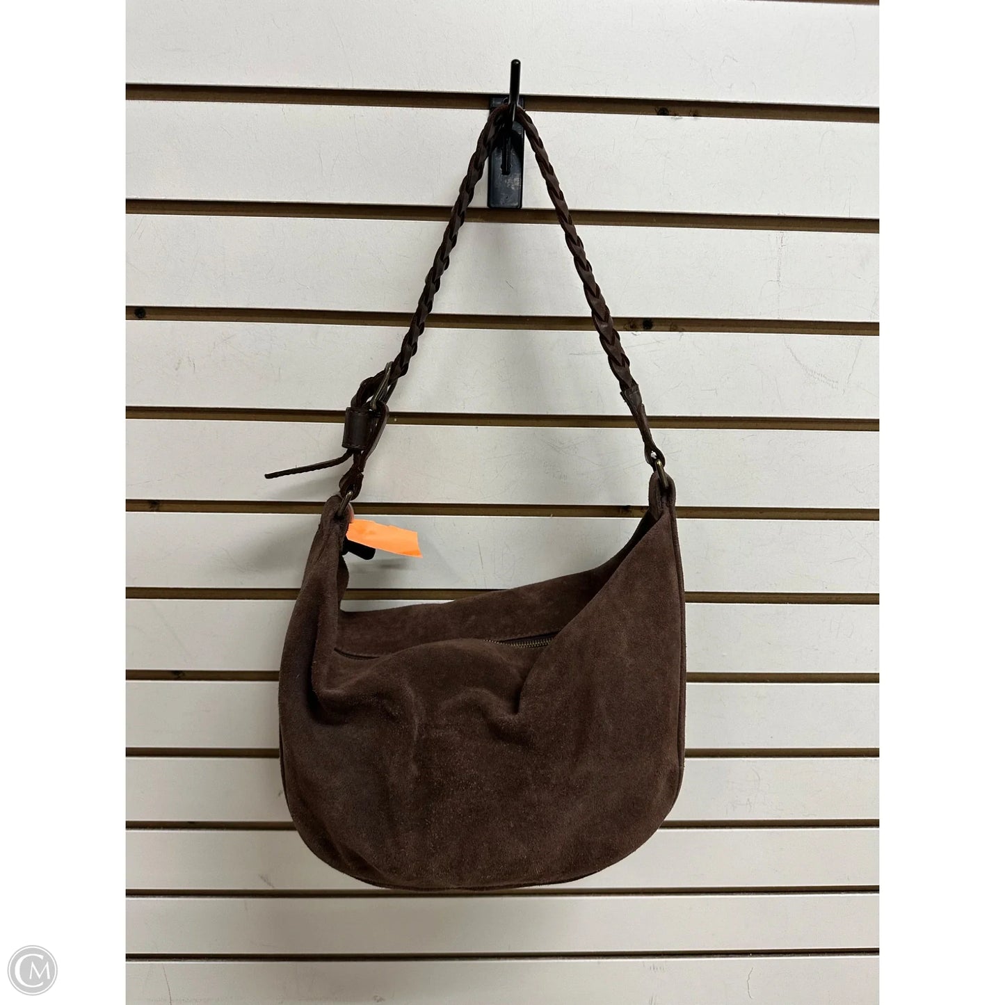 Handbag Leather By Parker Clay, Size: Medium