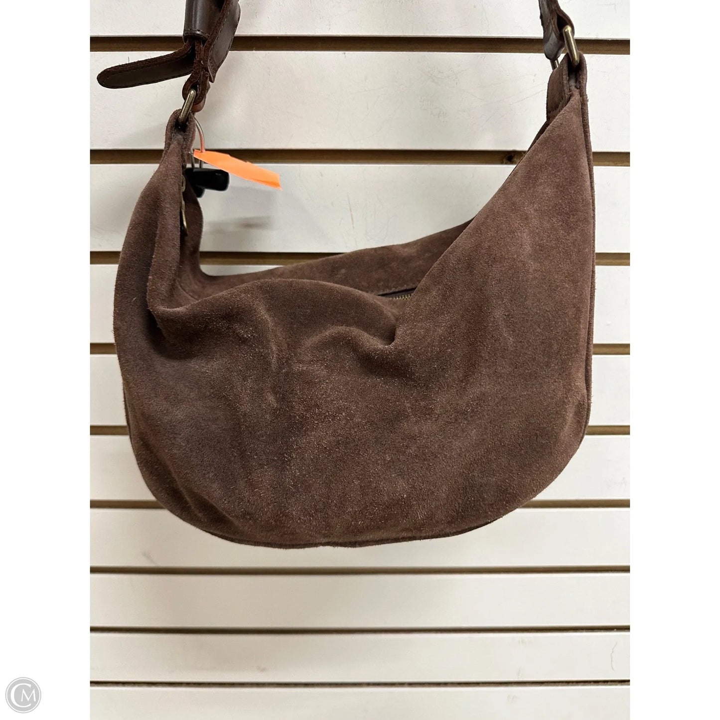 Handbag Leather By Parker Clay, Size: Medium