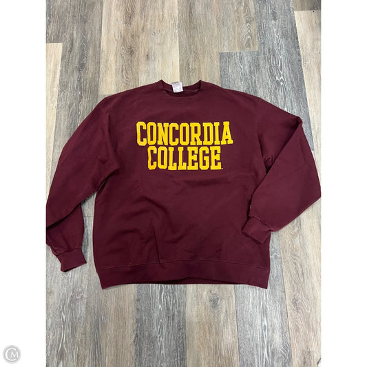 Athletic Sweatshirt Crewneck By Champion In Red, Size: Xl