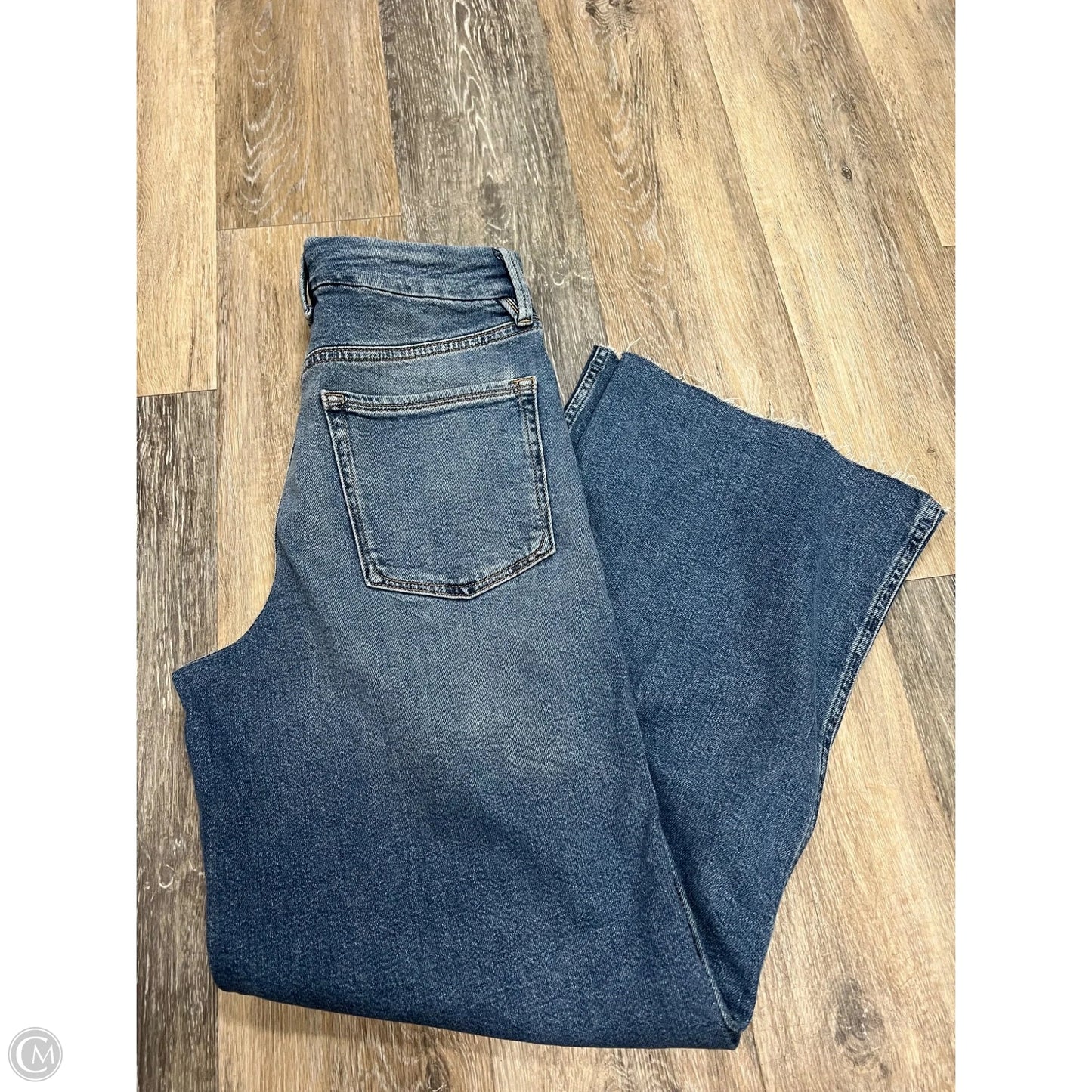 Jeans Straight By Good American In Blue Denim, Size: 2/26