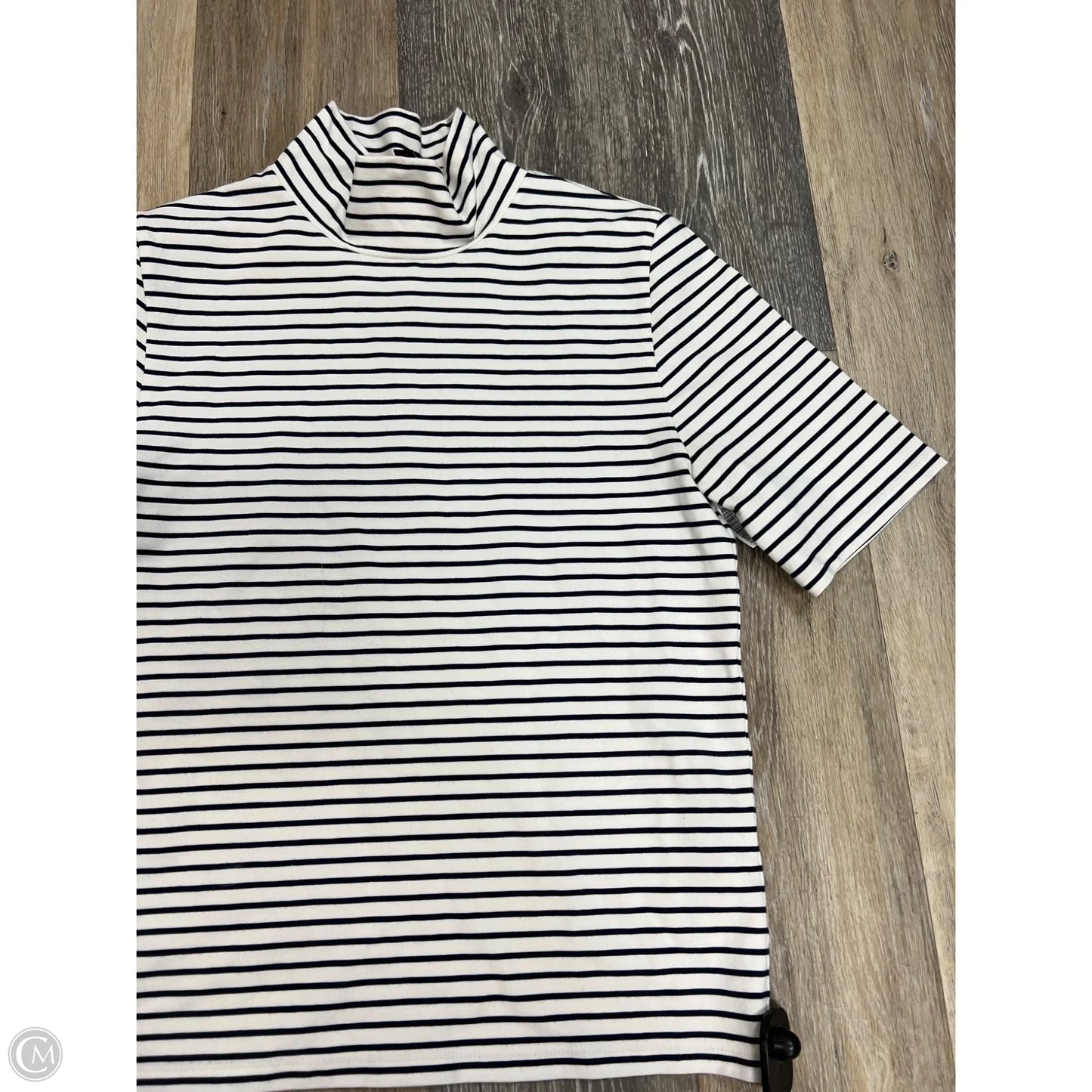 Top Short Sleeve By J. Crew In Striped Pattern, Size: M