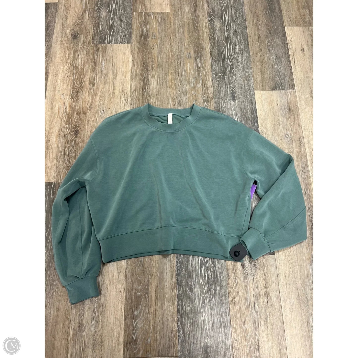 Athletic Sweatshirt Crewneck By Lululemon In Green, Size: 6