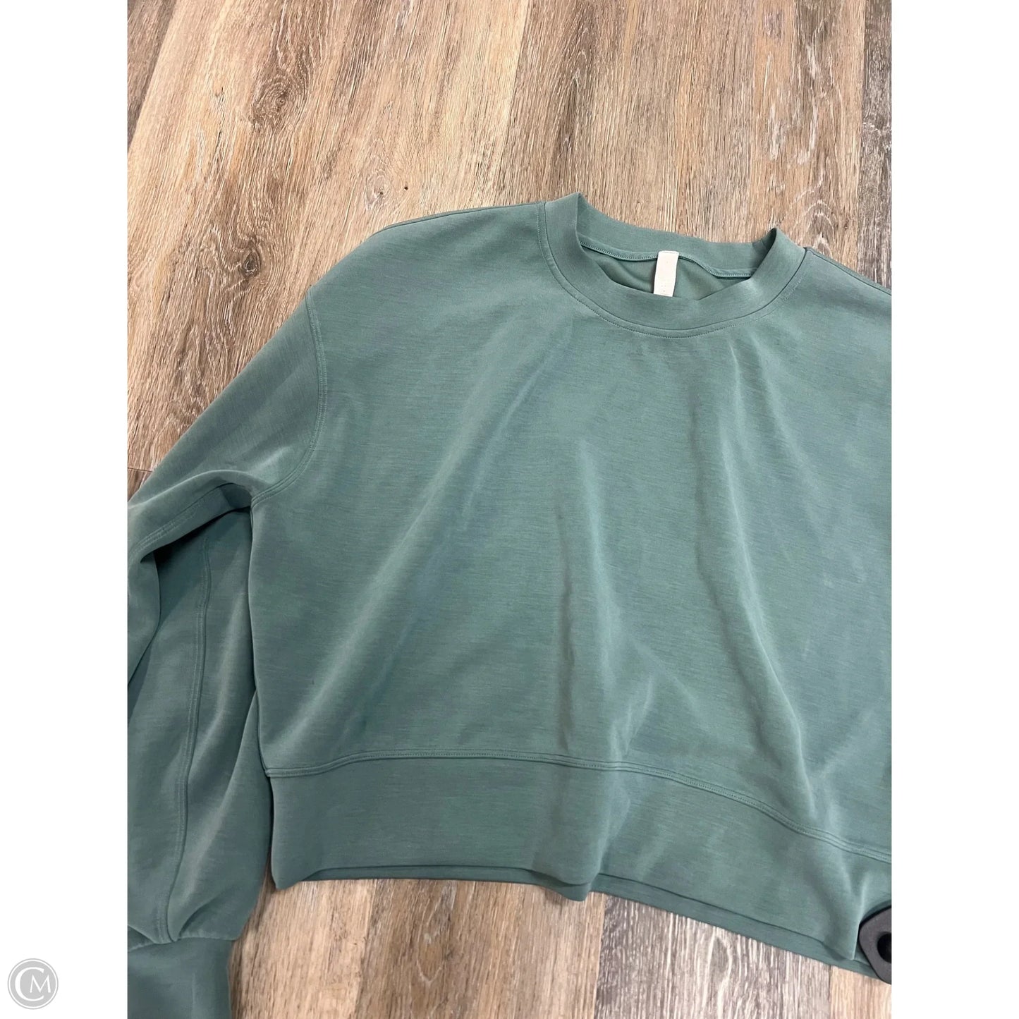 Athletic Sweatshirt Crewneck By Lululemon In Green, Size: 6