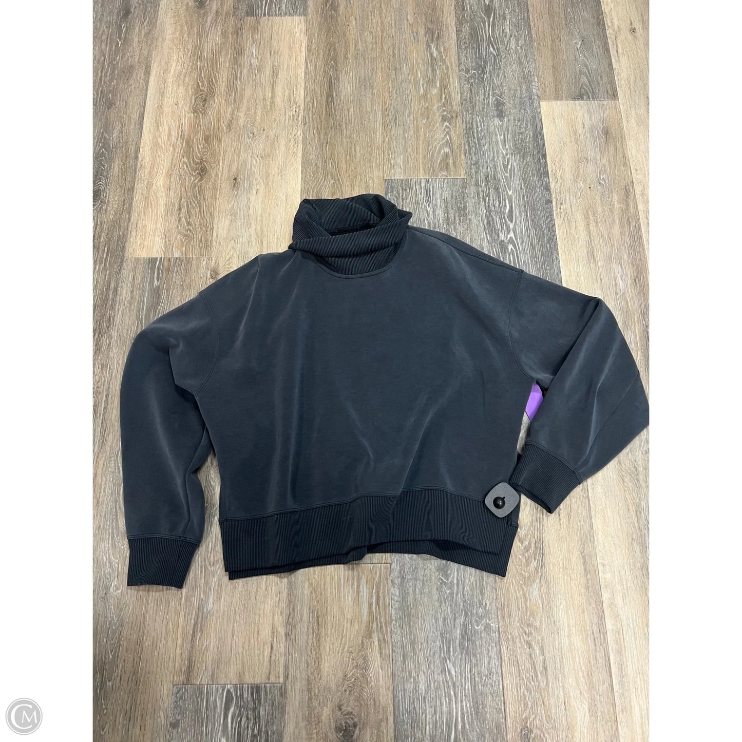 Athletic Sweatshirt Collar By Lululemon In Grey, Size: 6