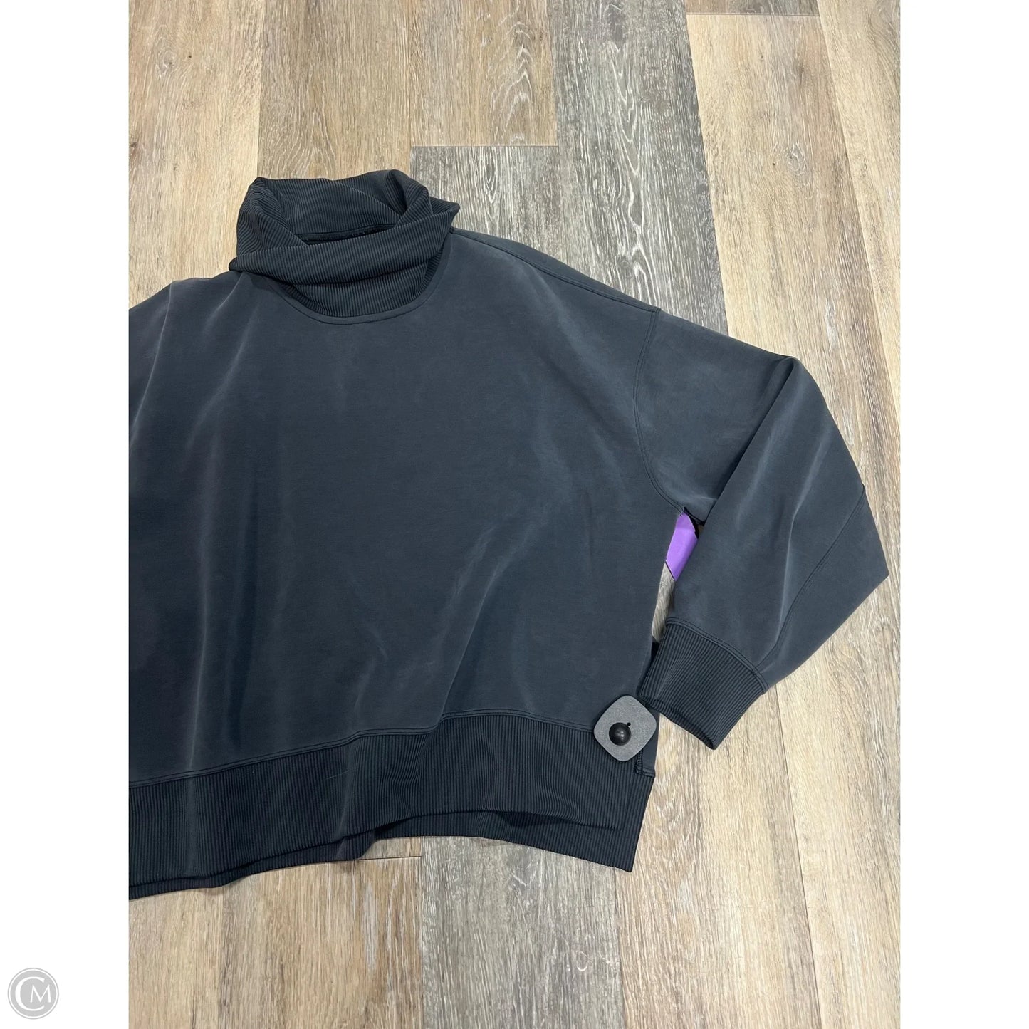 Athletic Sweatshirt Collar By Lululemon In Grey, Size: 6