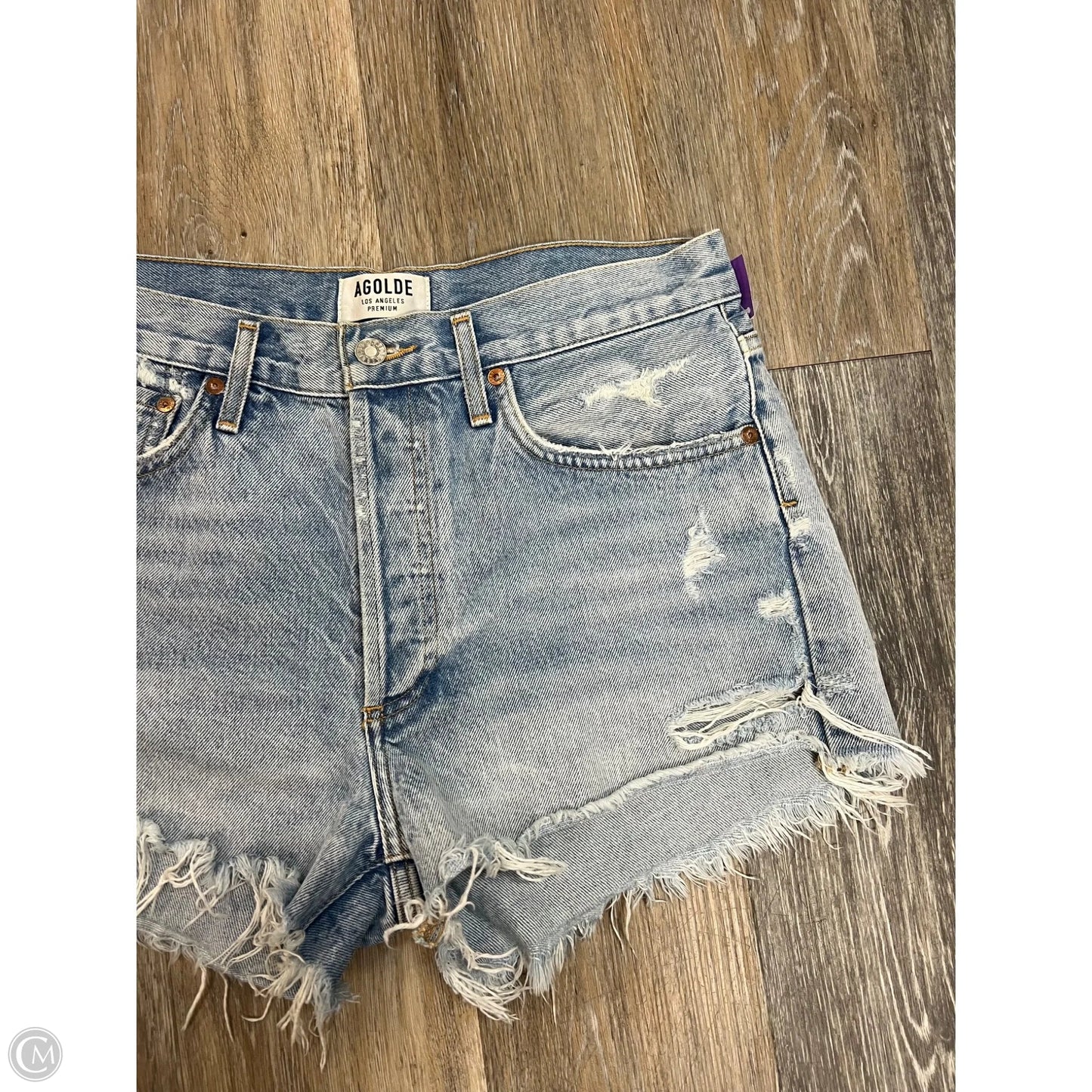 Shorts By Agolde In Blue Denim, Size: 6/28