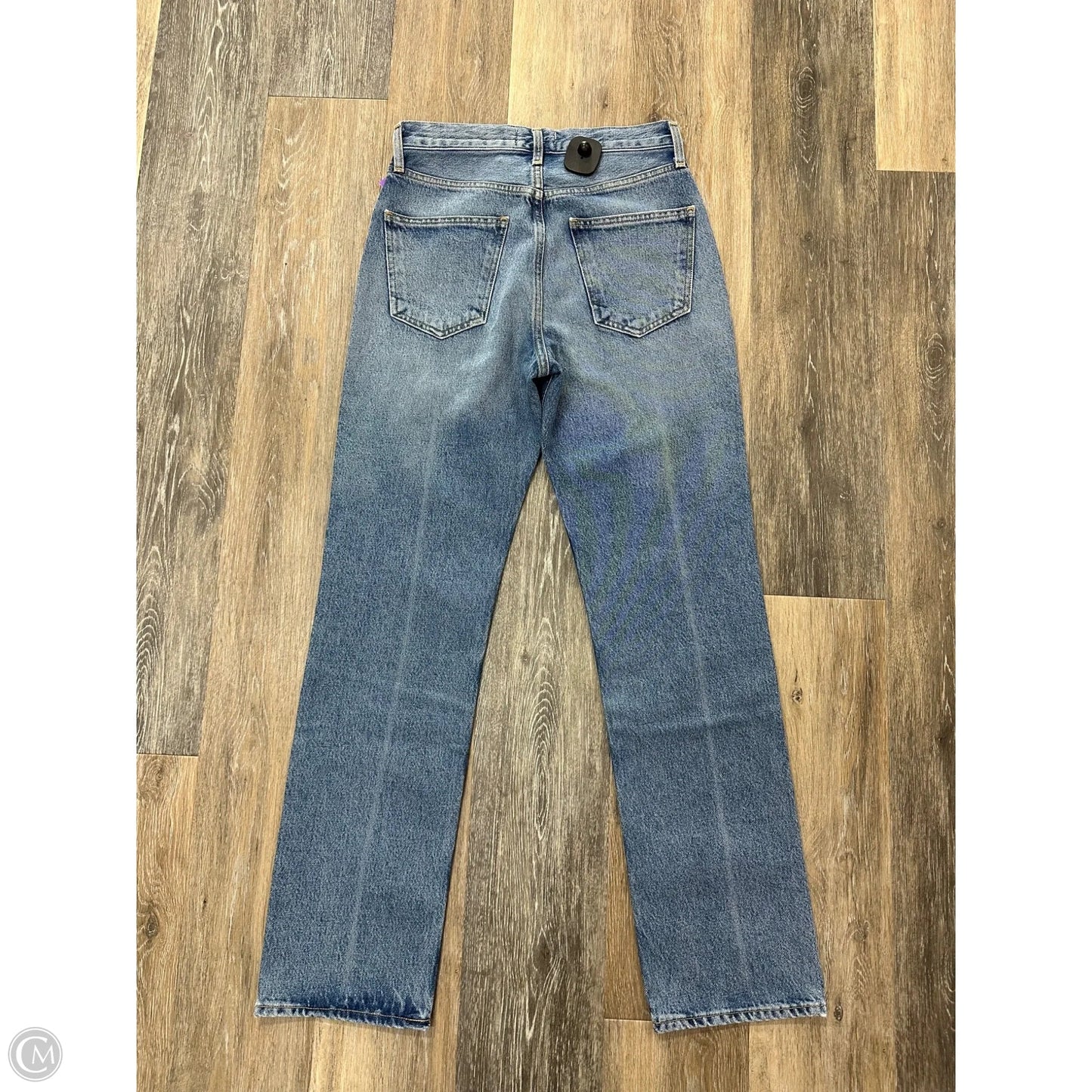 Jeans Straight By Agolde In Blue Denim, Size: 0