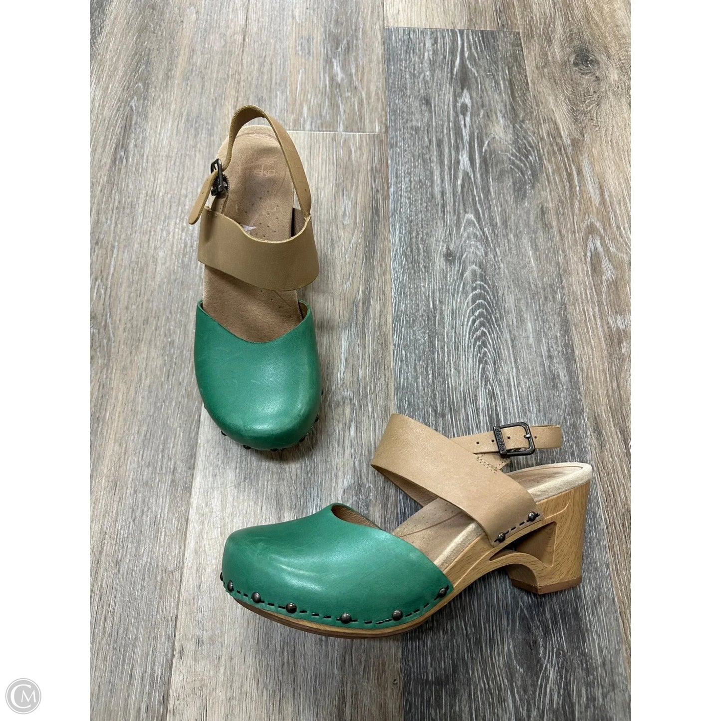 Shoes Heels Block By Dansko In Green, Size: 8.5
