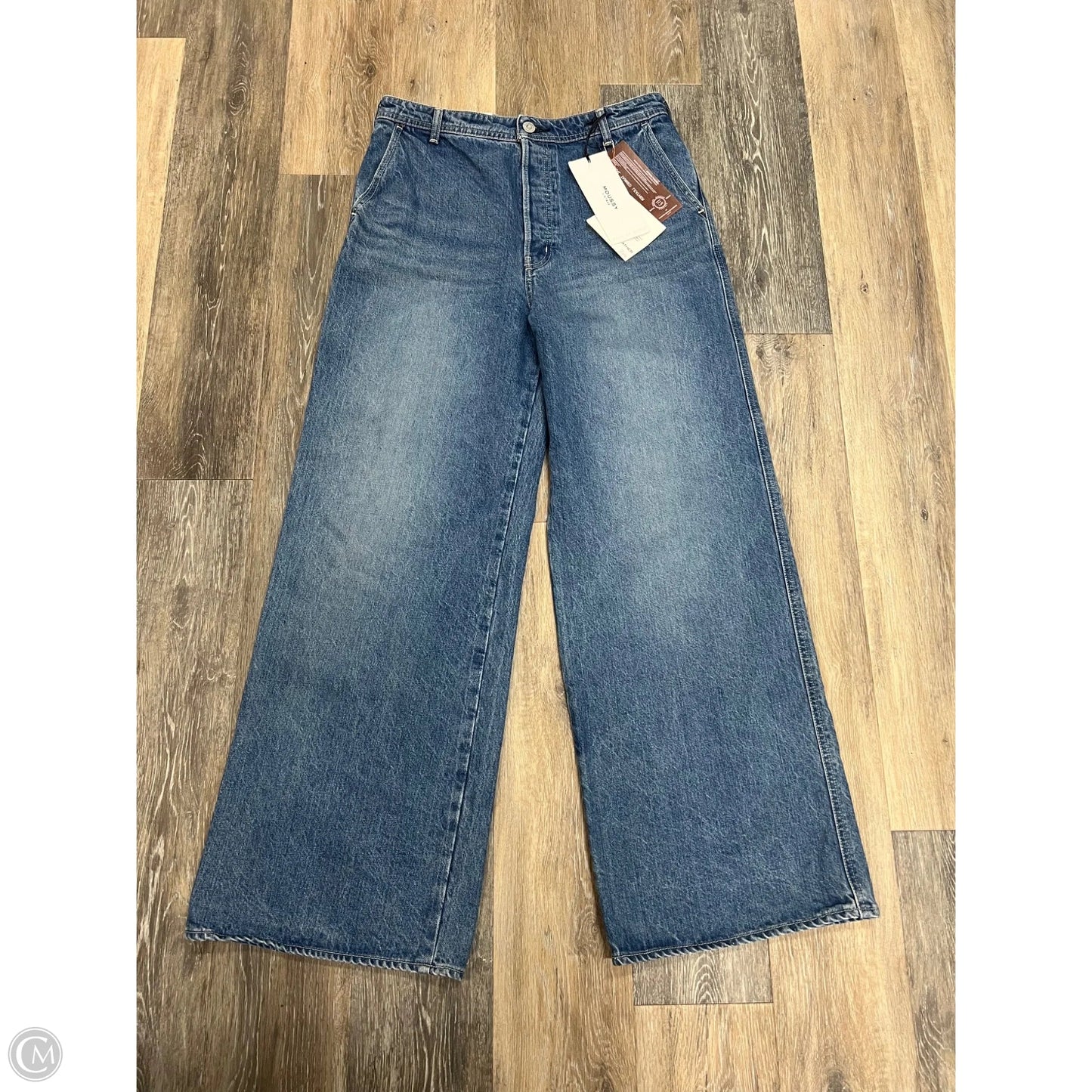 Jeans Wide Leg Designer By Moussy In Blue Denim, Size: 10