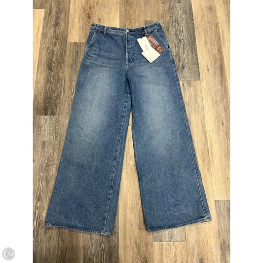 Jeans Wide Leg Designer By Moussy In Blue Denim, Size: 10
