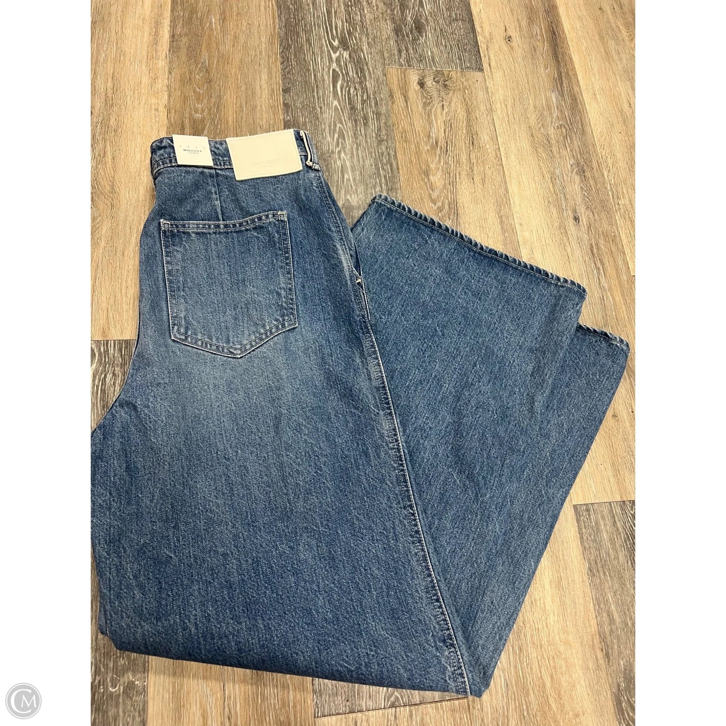 Jeans Wide Leg Designer By Moussy In Blue Denim, Size: 10