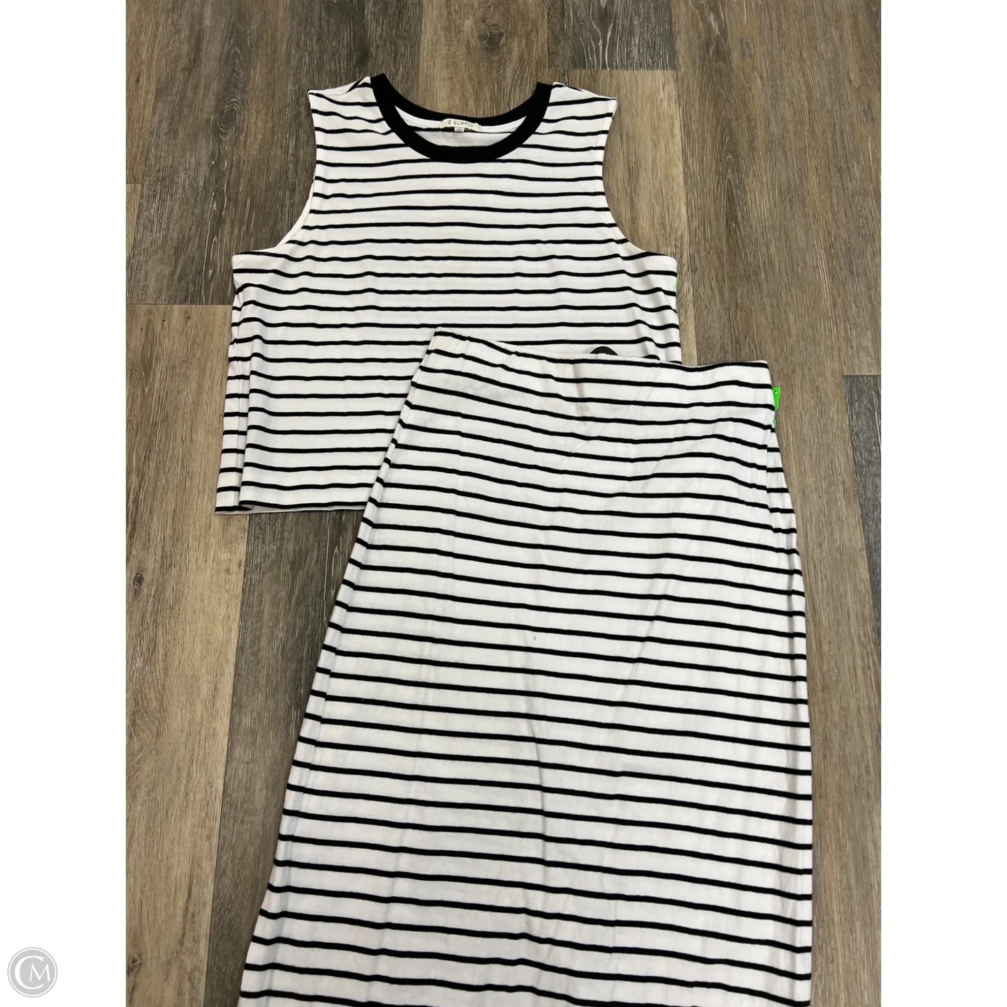 Skirt Set 2pc By Z Supply In Striped Pattern, Size: M