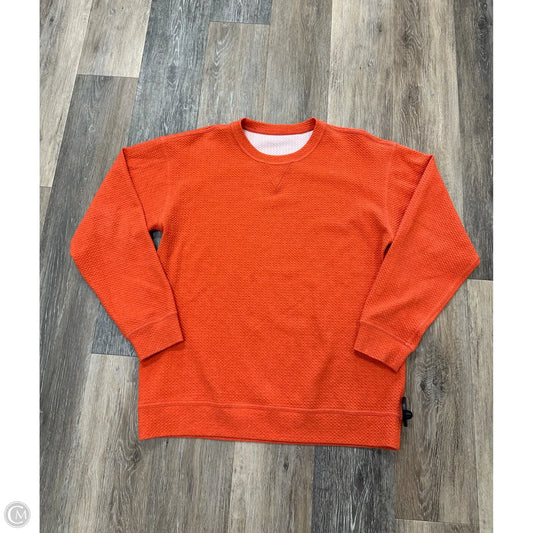 -Athletic Sweatshirt Crewneck By Lululemon In Orange, Size: L