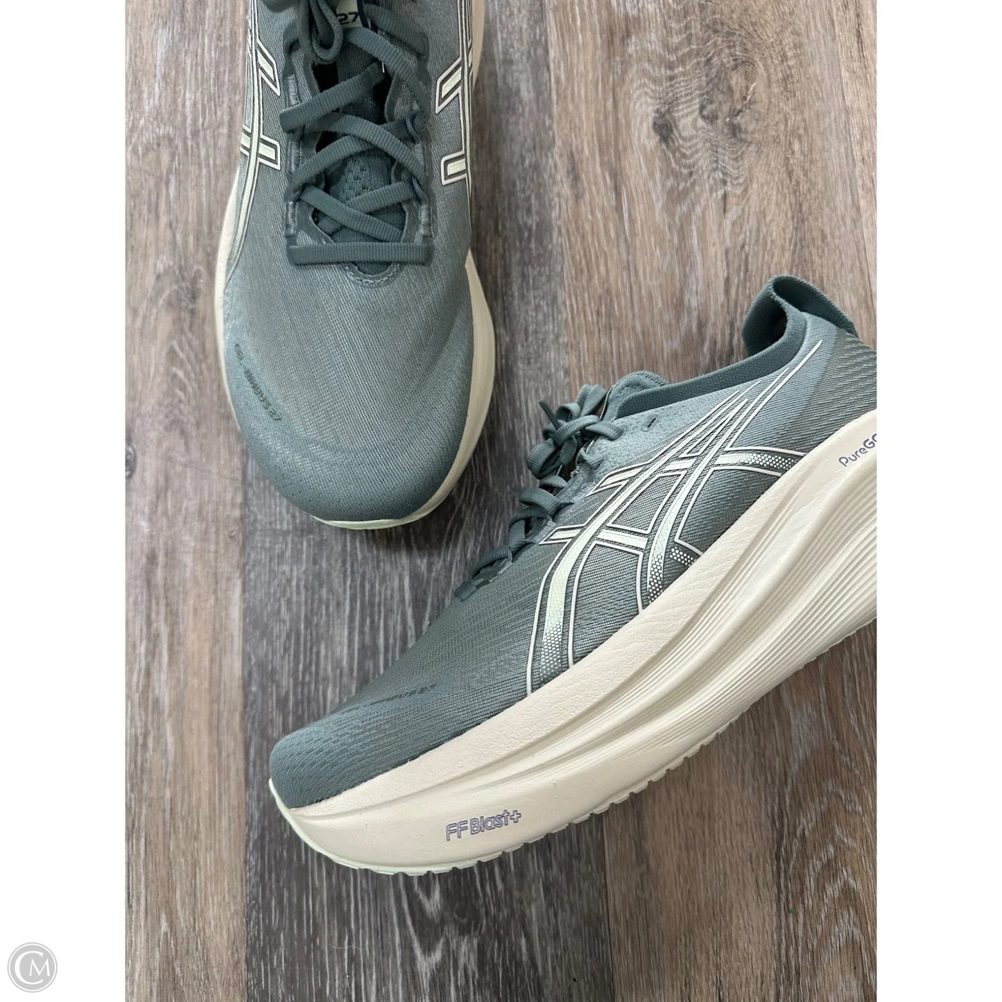 Shoes Athletic By Asics In Green, Size: 11