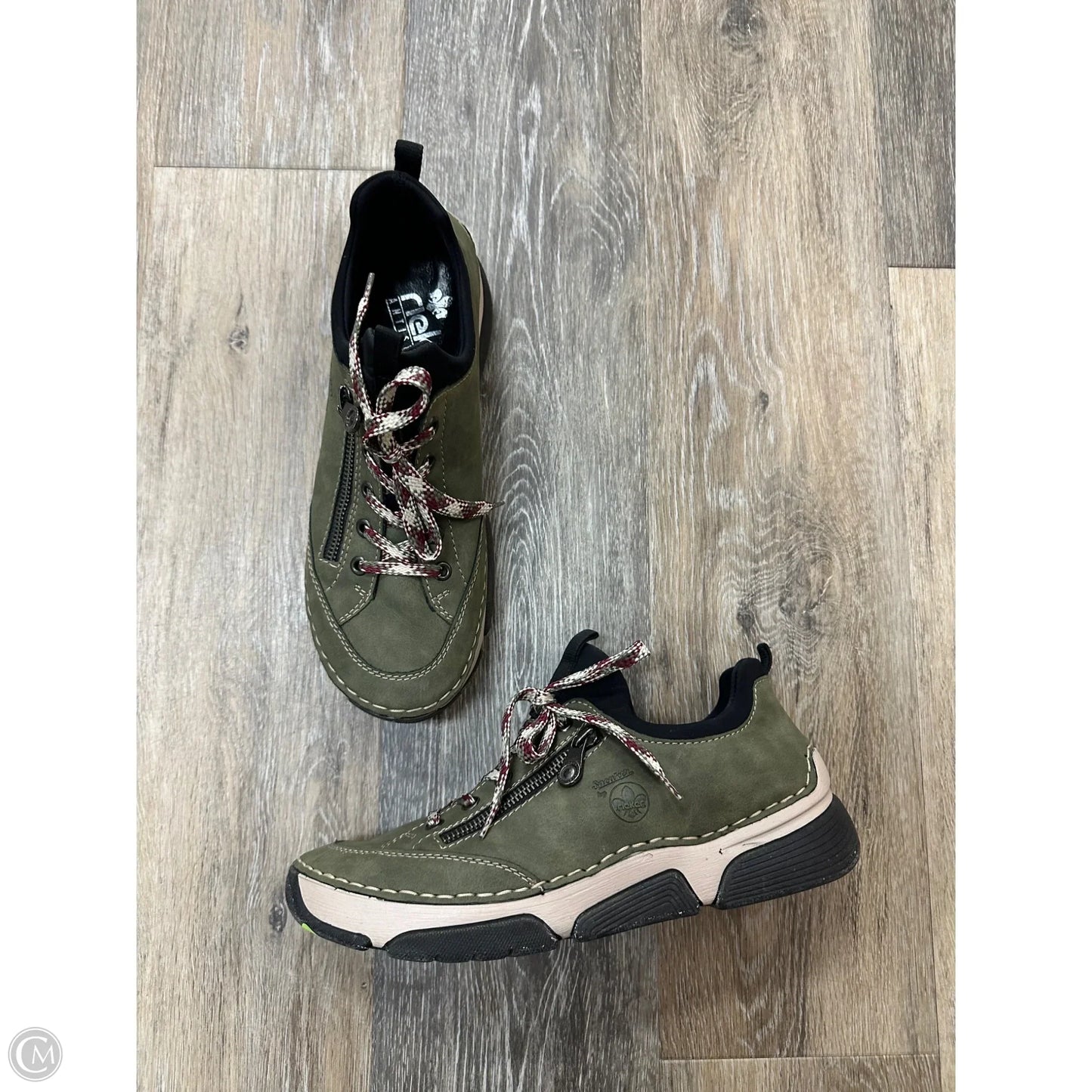 Shoes Athletic By Riekers In Green, Size: 9