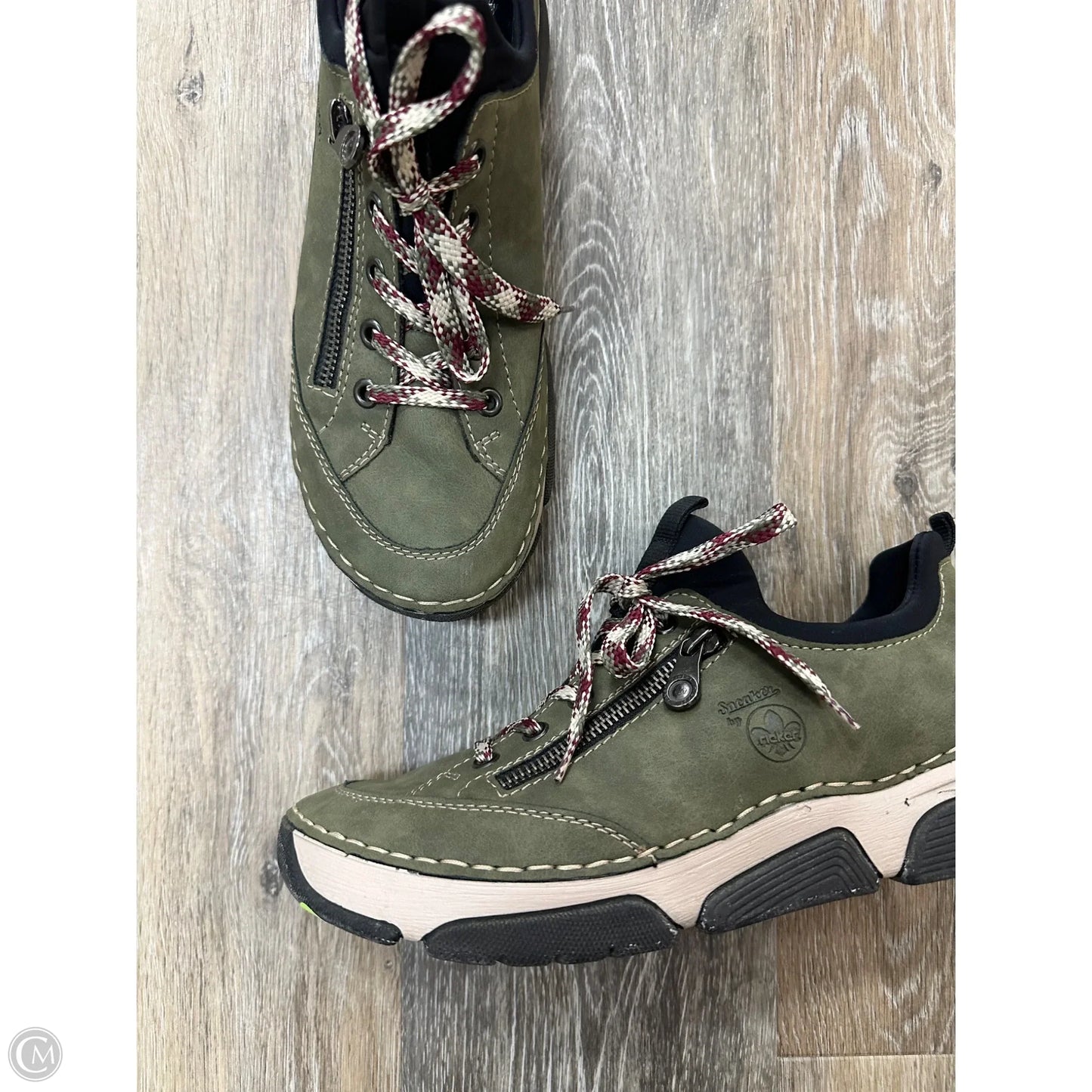 Shoes Athletic By Riekers In Green, Size: 9