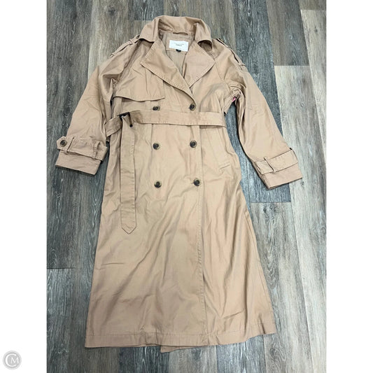 -Coat Trench Coat By American Eagle In Tan, Size: Xs