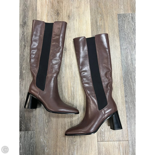 Boots Knee Heels By Nordstrom In Brown, Size: 8