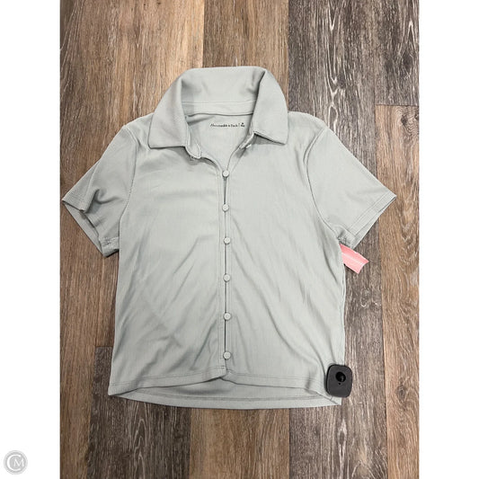 Top Short Sleeve By Abercrombie And Fitch In Blue, Size: M