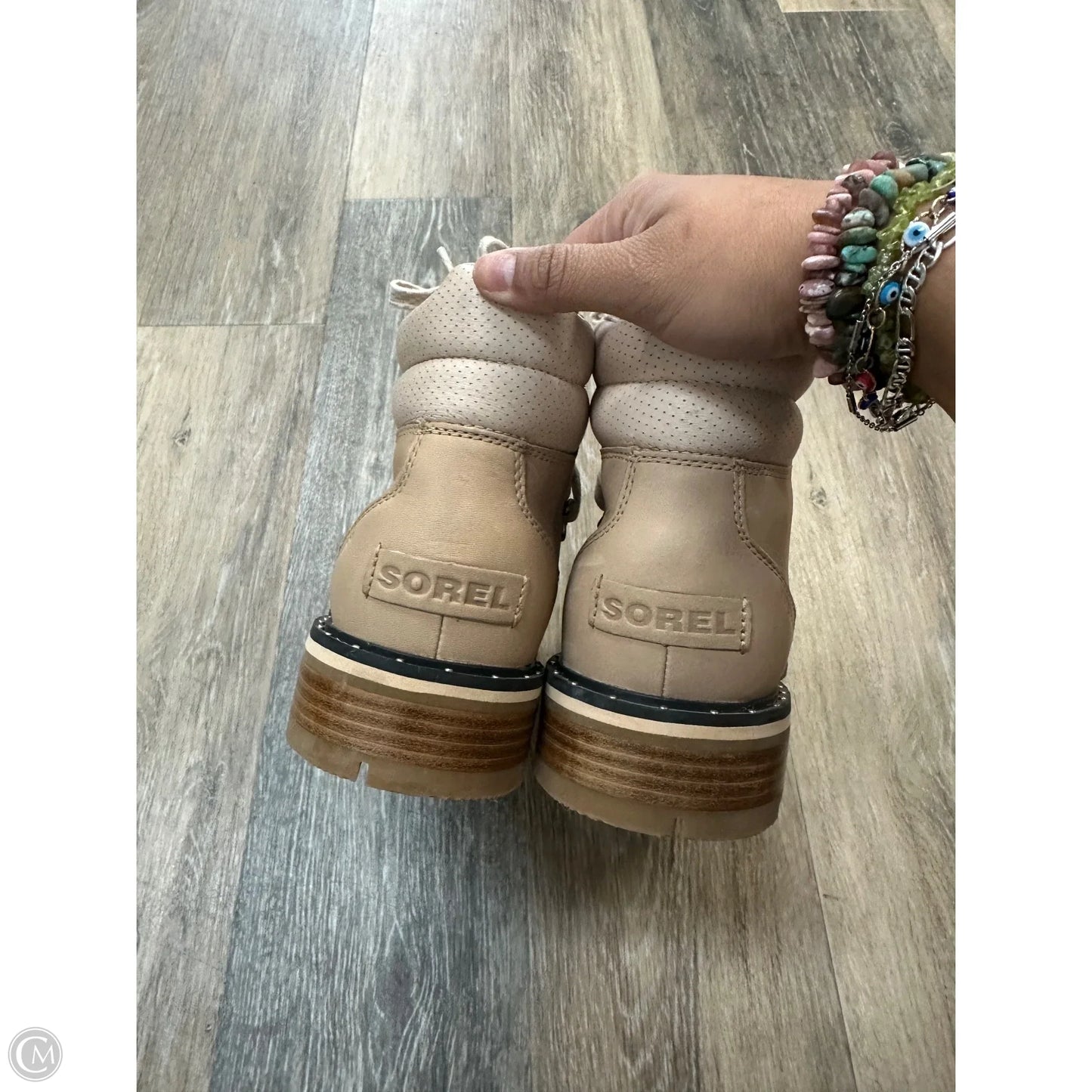 Boots Ankle Flats By Sorel In Cream, Size: 9.5