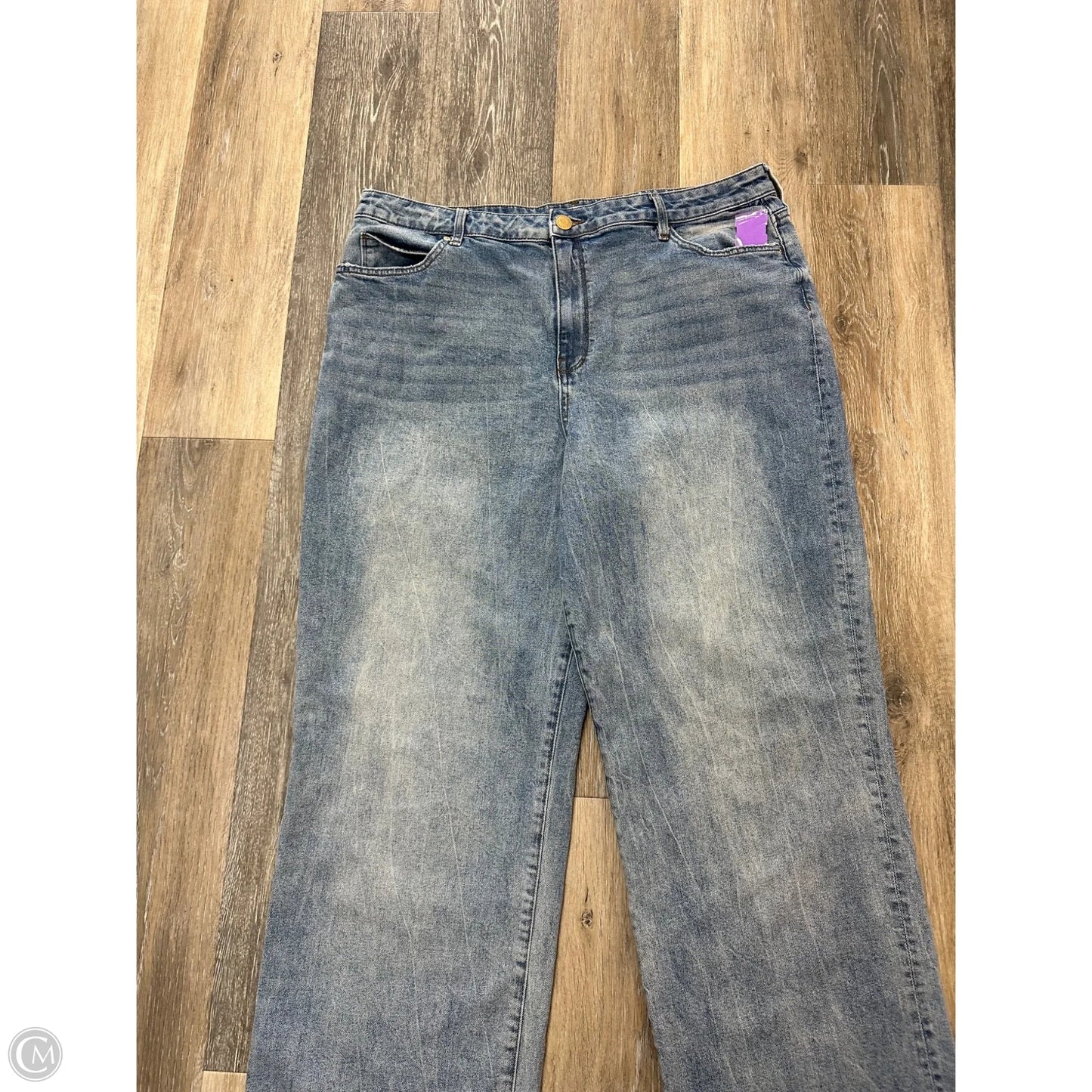 Jeans Wide Leg By Kut In Blue Denim, Size: 16