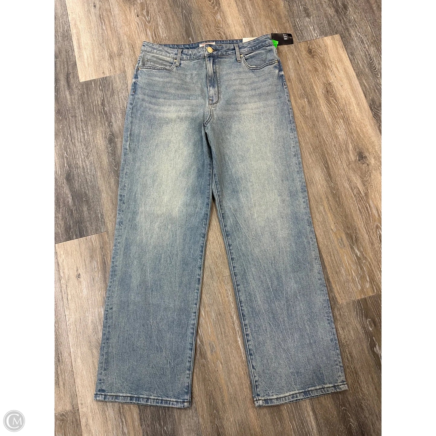Jeans Wide Leg By Kut In Blue Denim, Size: 12